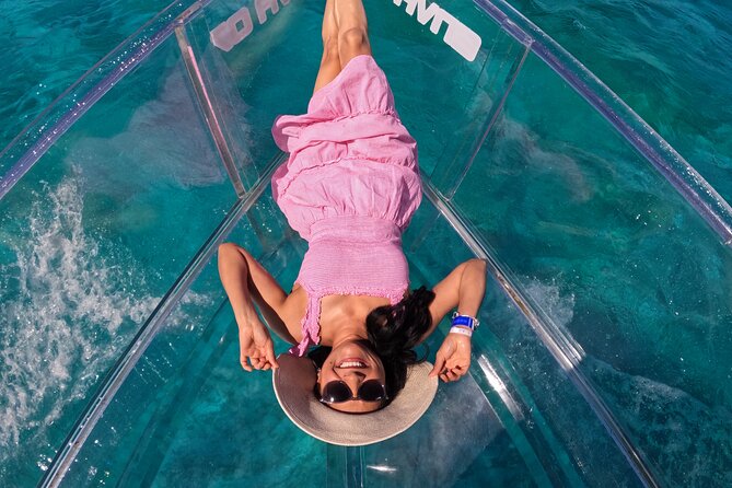 1-hour Clear Boat Tour in Nichupte Lagoon from Cancun - Price Reality Check: $22.42 Plus the Impuesto de Muelle