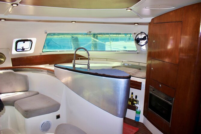 4hrs / 46ft Catamaran Private Charter From Cancun to Isla Mujeres - Isla Mujeres stop: reef snorkeling plus the sand bank option