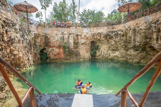 4x1 Full Day Tour: Tulum, Coba, Cenote and PDC, from Cancun - Cenote Muul Ichi Tsono’ot swim: the cool break you’ll remember