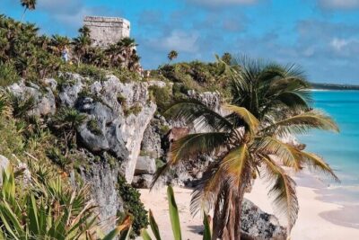 4X1 Tour to Tulum, Coba, Cenote and Playa Del Carmen - Tulum Archaeological Site: Mayan City Views Plus Photo Time