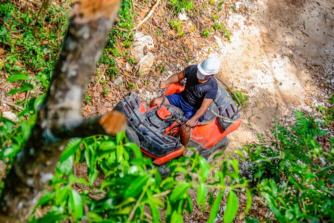 Action-packed Cancun ATV tour, Ziplines, Cenote, Lunch and More - Zipline Through the Forest: Short Flights, Big Fun
