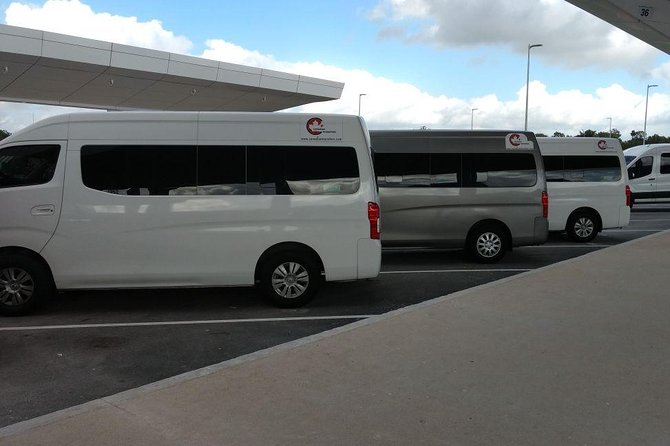 Airport Transfers to Puerto Juarez - Private van (ROUND TRIP) FLAT RATE - Return pickup: the 15-minute window and the 2.5-hour flight buffer