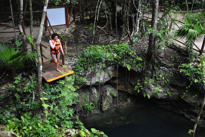 Amazing adventure in 3 cenotes with transportation - The Zip Line and Jumping Factor: Adrenaline With Real Limits