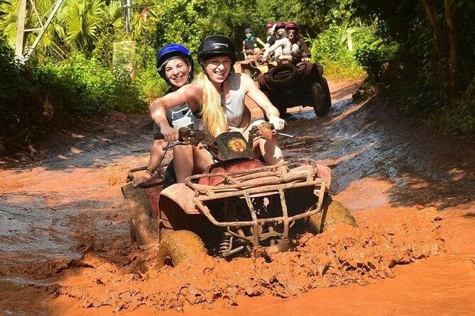 Amazing ATV with Zip Lines and Swim in Cenote with Round Transportation - The ATV ride on jungle terrain: fun, a little wobbly, and worth the effort