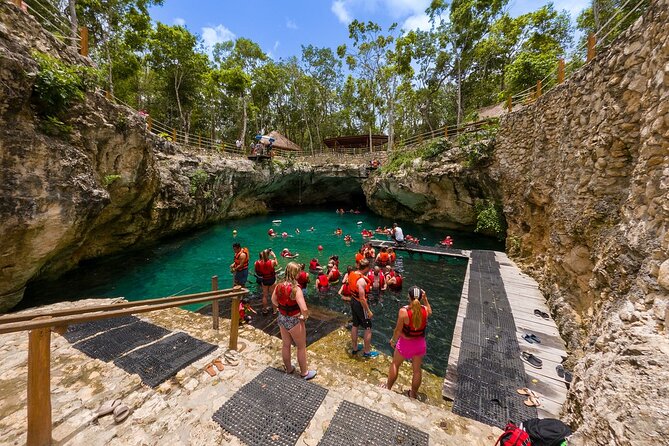 Amazing Tour 4x1 to Coba, Tulum, Cenote & Playa del Carmen. Lunch included - Cenote Kuxtal swim: a sacred setting with real practical needs