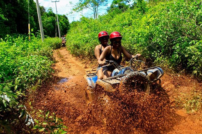 Atv experience, Ziplines adventure and Cenote swim from Cancun and Riviera Maya - Zipline circuit in a jungle setting: safety, harnesses, and the weight limit