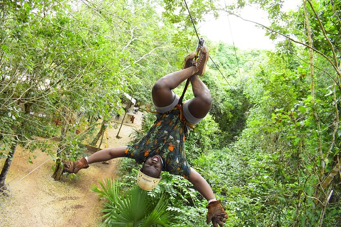 ATV, Ziplining & Cenote Tour, Transportation & Tequila Tasting - Cenote Verde Lucero: the cool-off stop and the second zipline moment