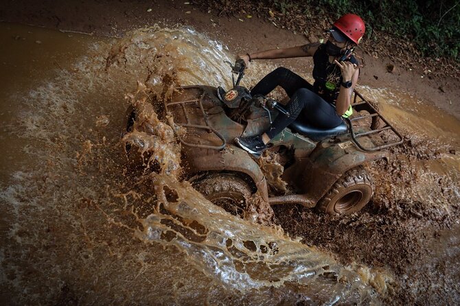 ATV, Ziplining & Cenote Tour, Transportation & Tequila Tasting - Swimming in natural freshwater: what “cenote access” feels like