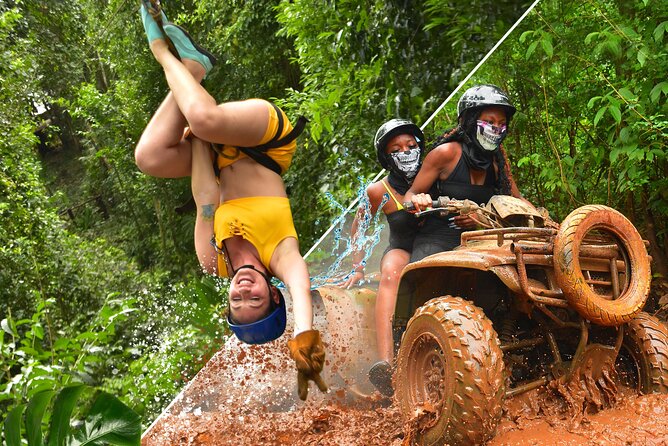 ATV, Ziplining & Cenote Tour, Transportation & Tequila Tasting - Ziplining canopy circuit: 5 lines, 3 bridges, and real body limits