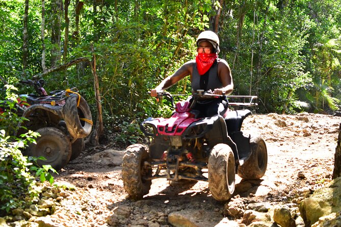 ATV's (shared), Ziplines & Cenote! Half-Day with Transportation from Cancun - Cancun Pickup, Then Straight to La Ruta de los Cenotes