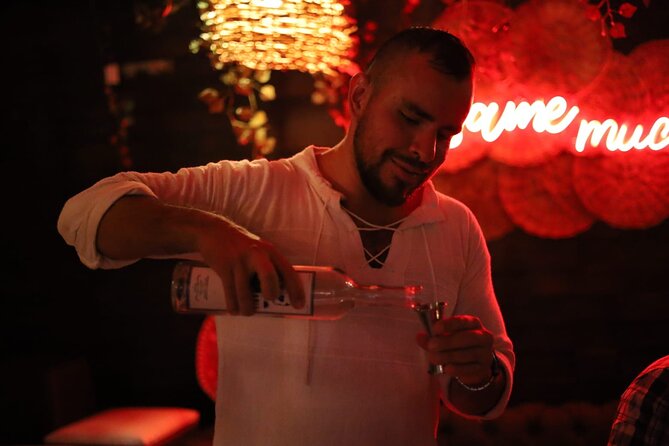 Authentic Artisanal Mezcal tasting in Cancun with appetizers. - Value check: $91.76 for three tastings plus pairing food