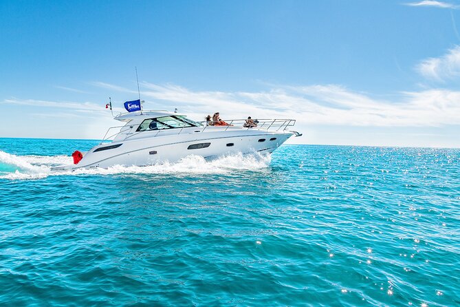 Cancun 4 hour Private Yacht Experience with Lunch and Open Bar Onboard - Your 4-hour timeline: cruising, El Meco, Isla Mujeres, back to port