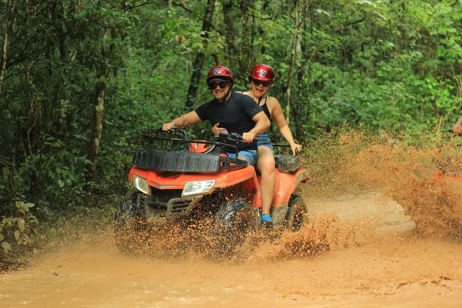Cancún: ATV, Zipline, and Cenote Adventure with Lunch - Cenote Swim: Real Cool Water, Artificial Setup, and Sunscreen Rules