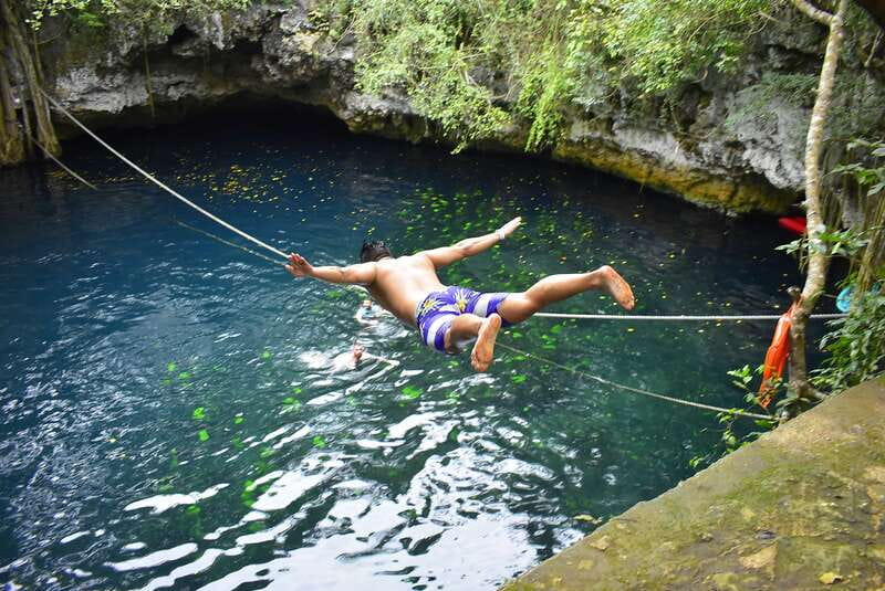 Cancún: Extreme Buggy Adventure with Ziplines & Cenote - Zipline over the treetops: 6 lines, 3 bridges, and the water drop
