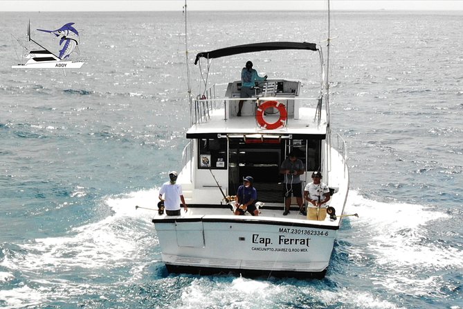 Cancun fishing charter if you don't fish you don't pay 46ft yacht 12pax 25P14 - Meeting point reality: Zona Hotelera start and return