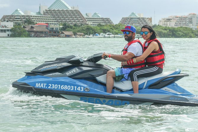Cancun Mangrove Jet Ski Tour: 2 riders per jet ski - Snorkeling mask included: how to handle the gear and the awkward moments
