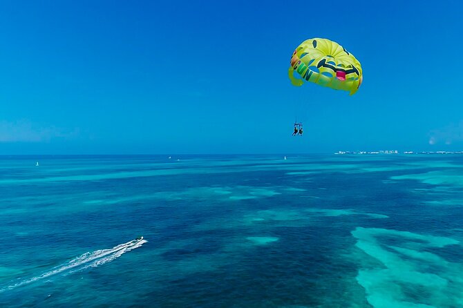 Cancun Parasail Open Schedule - From Marina to Main Boat: Life Jacket, Water Taxi, Then Harness