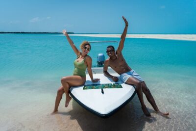 Cancun: Speedboat tour to a Virgin Beach - Punta Cocos Start: Safety Briefing and Learning the Boat Controls