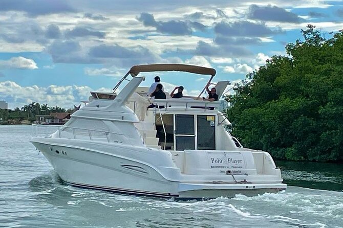 Cancun Yacht Tour - SEARAY YACHT 46 FT GREAT FOR SUNSET 15 PEOPLE MAX 25P9 - Isla Mujeres and Playa Norte: The Beach Stop You Came For