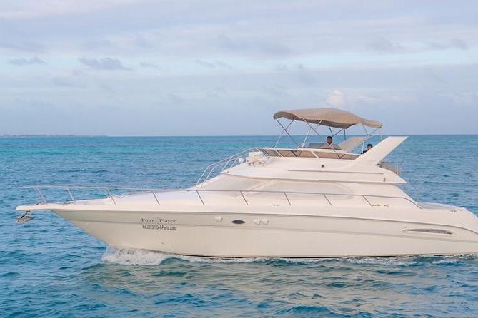 Cancun Yacht Tour - SEARAY YACHT 46 FT GREAT FOR SUNSET 15 PEOPLE MAX 25P9 - The Cruise Out: Laguna Nichupté Channels First