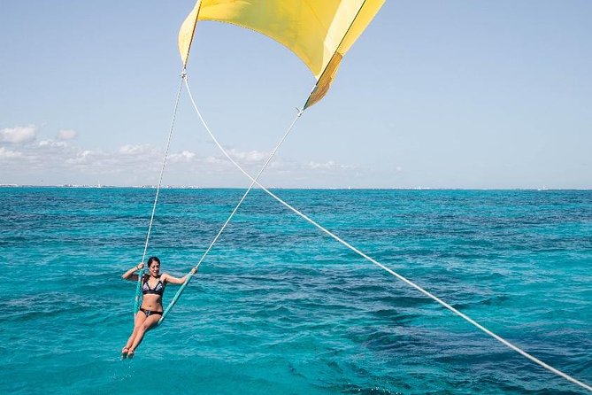 Catamaran Sail to Isla Mujeres with all inclusive from Cancun or Riviera Maya - Spinnaker flying: included, but only when the wind cooperates
