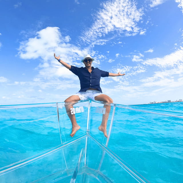 Clear Boat Tour from Cancun - The 2-Hour Flow: Lagoon Cruise to Caribbean Reef
