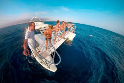 Deluxe Catamaran to Isla Mujeres with Open Bar from Cancun - Getting to the right marina on time (with or without pickup)