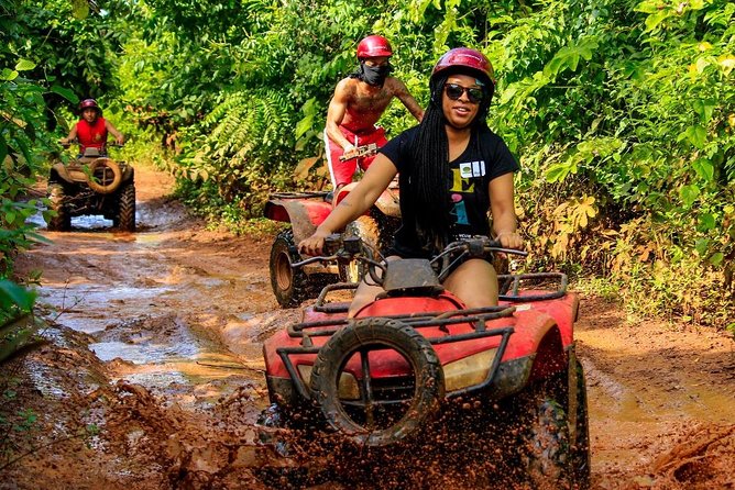 Drive an Atv shared, swim in a Cenote and ziplines in the Cancun - Group Size and How That Affects Your Day