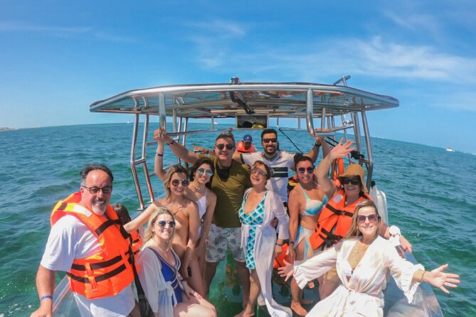 Excursion to Reefs in a transparent boat from Cancun - The Transparent Boat: Where the Fish Actually Look Like Fish