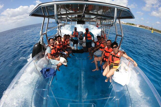 Excursion to Reefs in a transparent boat from Cancun - Reef Time in the Caribbean: Expect Scenery, Not Guaranteed Color
