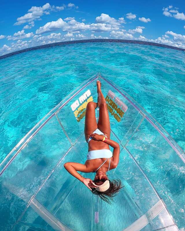 From Cancun: Glass Boat Sightseeing Trip - Drinks, Life Jackets, and the Small-Group Flow