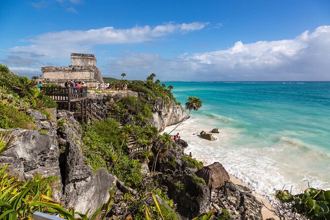 Full-Day Tour of Tulum Ruins and Cenotes with Lunch - Getting picked up from La Isla and riding comfortably