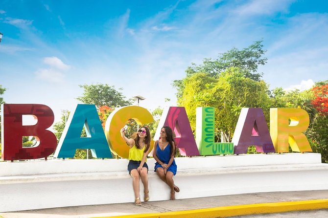Full day tour to BACALAR, Beach Club, Kayak and an amazing Cenote - Cenote Azul: sinkhole calm, crystal water, and the one extra fee