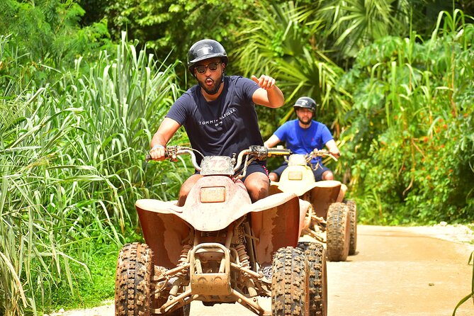 Great Adventure in middle of the Jungle. ATV experience, Ziplines and cenote - Zip line circuit: quick, beginner-friendly flying over the trees