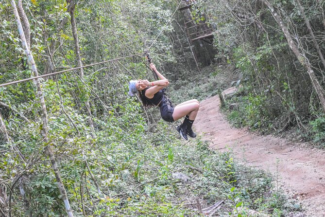 Half Day in Cancun Atvs Ziplines and Cenote Park - Cenote Swim in a natural cave: the best reset after the zipline