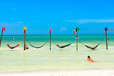 Holbox plus Island Magic by boat Tour from Cancun - Yalahau Lagoon and the cenote swim: cool water and real quiet