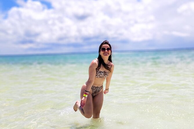Holbox Tour - Pasion Island & Cenote from Riviera Maya - Isla de la Pasión: sandbanks, birds overhead, and hammock time