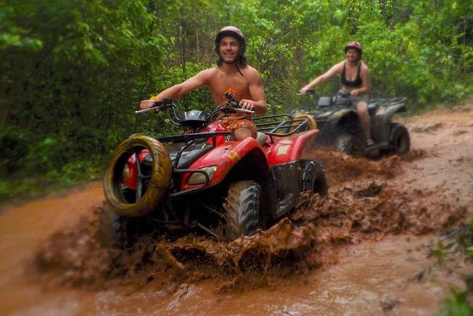 Horseback, ATV´s, Ziplines, Cenote, Hanging bridge Lunch and Round Trip Included - Zipline circuit: heights, gear, and a real safety setup