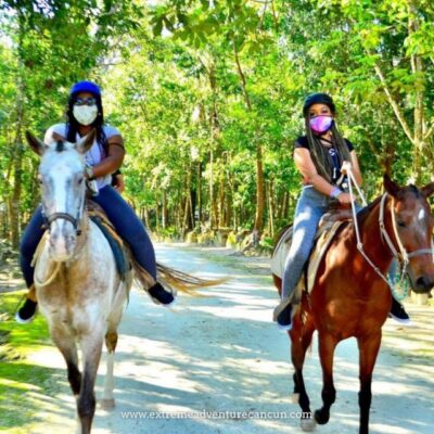 Horseback Riding & ATV Adventure with Ziplines & Cenote - The Van Transfer to Extreme Adventure Cancun: Quick Break, Then Off-Road Time