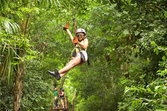 Horseback Riding + ATV + Cenote + Zip-Line from Cancun and Playa del Carmen - Zip-Line Flying: Short, Guided, and Generally a Crowd Favorite