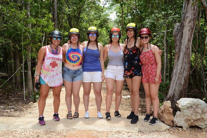 Horseback riding Tour with ATV circuit, ziplines and Cenote - Zipline Circuit: Flying Over the Jungle With Clear Limits