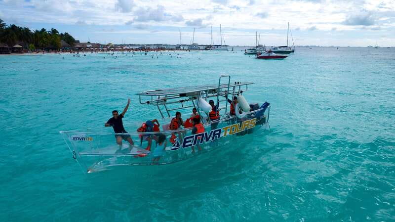 Isla Mujeres: Excursion Crystal Boat Tour at the Caribbean - Crystal-Boat Reef Time from Marina Bartolomé