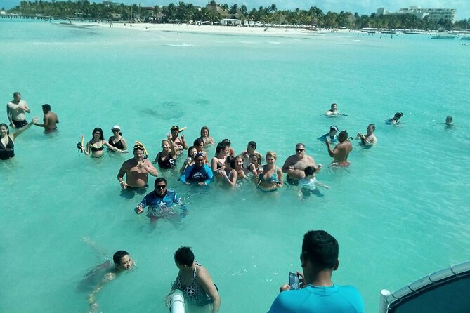 Isla Mujeres Unlimited! enjoyable party with transportation - Sail Time to Punta Sam Reef: The Part Between the Party and the Water
