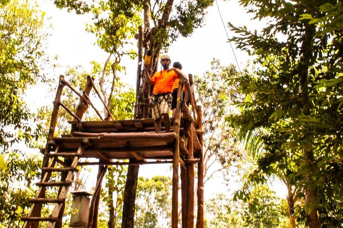 Jungle Adventure! ATV's (shared), Ziplining and Cenote Cancun & Playa Del Carmen - Ziplining over the jungle: lines, platforms, and the spider option