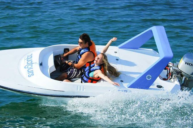 Jungle Tour In Cancun, drive a speedboat through the lagoon with your companion - Marina stop and locker basics