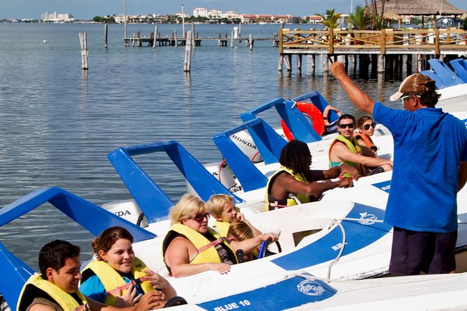 Jungle Tour In Cancun, drive a speedboat through the lagoon with your companion - Where to meet: Fred’s House at km 14.6