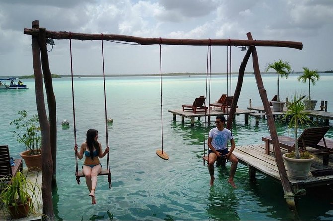 Magical BACALAR TOUR with Pontoon Boat ride. (Transportation + Breakfast + Food) - Bacalar Town Finish: Lunch, Fort Views, and the Bacalar Letters Photo