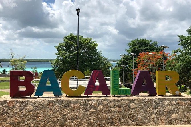 Magical BACALAR TOUR with Pontoon Boat ride. (Transportation + Breakfast + Food) - Guide Quality and the English Experience