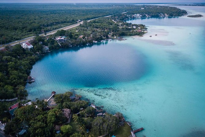Magical BACALAR TOUR with Pontoon Boat ride. (Transportation + Breakfast + Food) - Stop 2: Bacalar Natural Pool Time and a Nature-Respect Moment