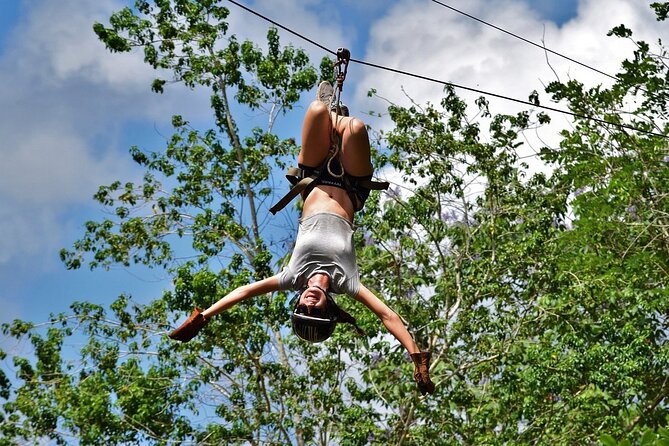 Playa del Carmen Maya Adrenaline Day ATV Zipline and Cenote - Zipline Circuit Over the Jungle Canopy: Fast, High, and Structured